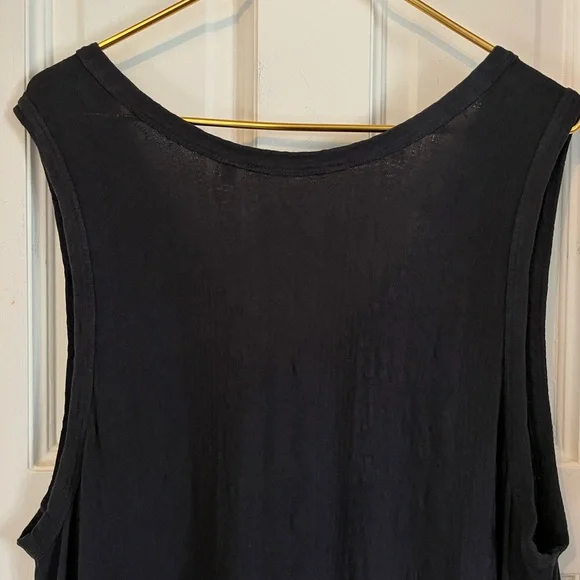 Soft Surroundings Black Tank Bailey Maxi Dress Sleeveless Pockets 2X Plus 5FG41 - Picture 8 of 12